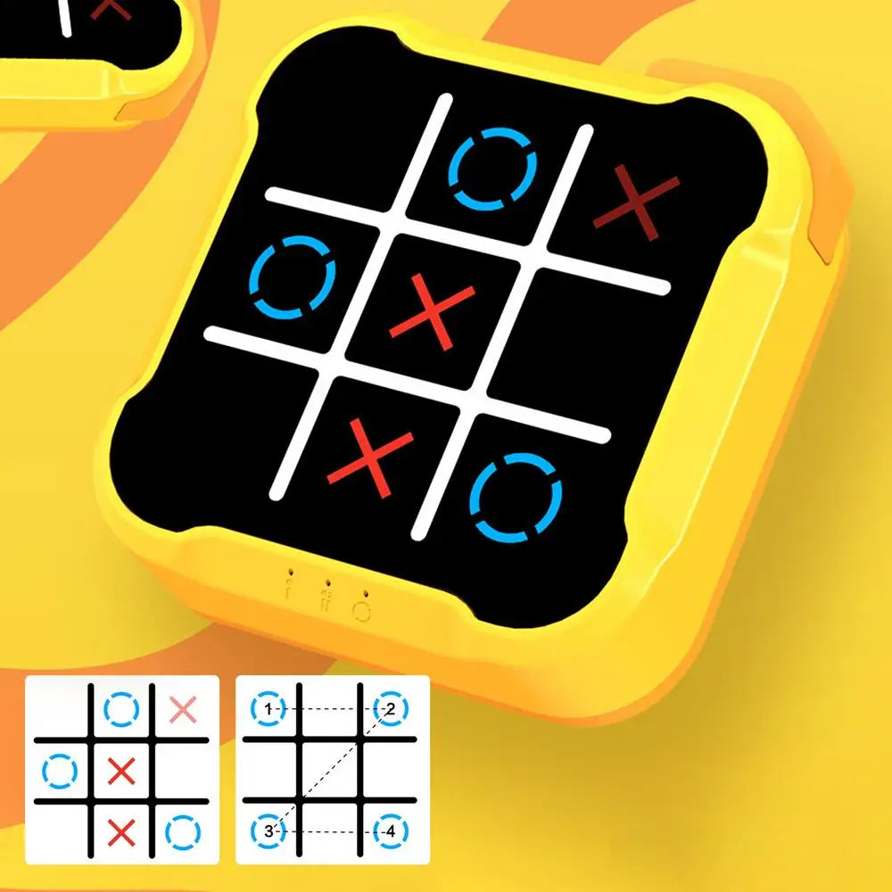 Electronic Tic-Tac-Toe Game Children's Electronic Toys Chess Set Board Games Chess Board Game For Family For Indoor Party