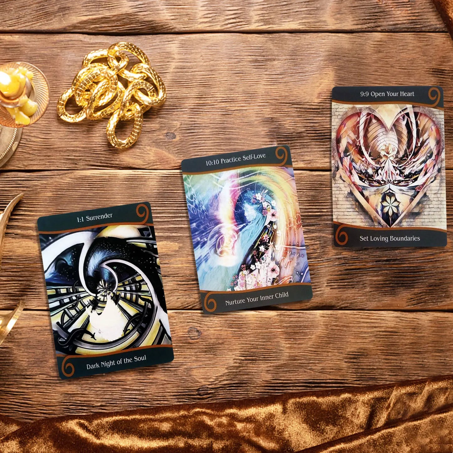 Twin Flame Ascension Oracle Deck 55pcs Fortune Telling Card Game Fate Divination Tarot Cards Family Party Table Board Game