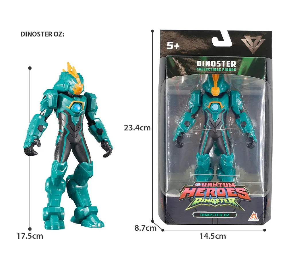 Quantum Heroes Dinoster 6 Inches (17.5CM )Dinoster Figure - Lucio with Movable Arms Anime Action Figure Kid Toys Gift