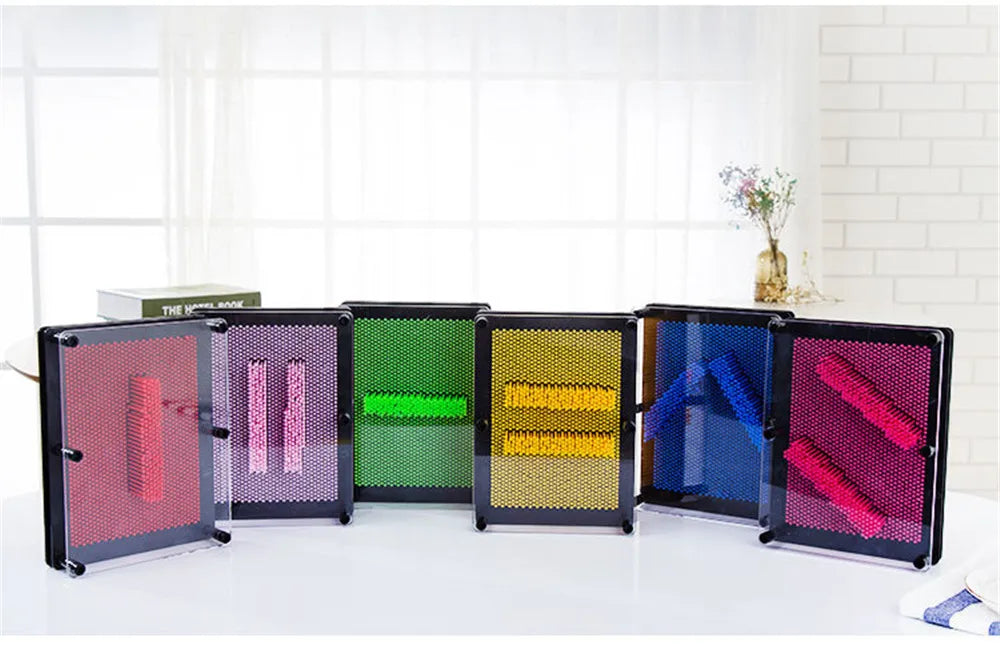 Funny 3D Clone Pixel Art Blocks Toy Colorful Pin Art Toy Clone Face Palm Model Pinart Kids Family Funny Game Creative Gifts