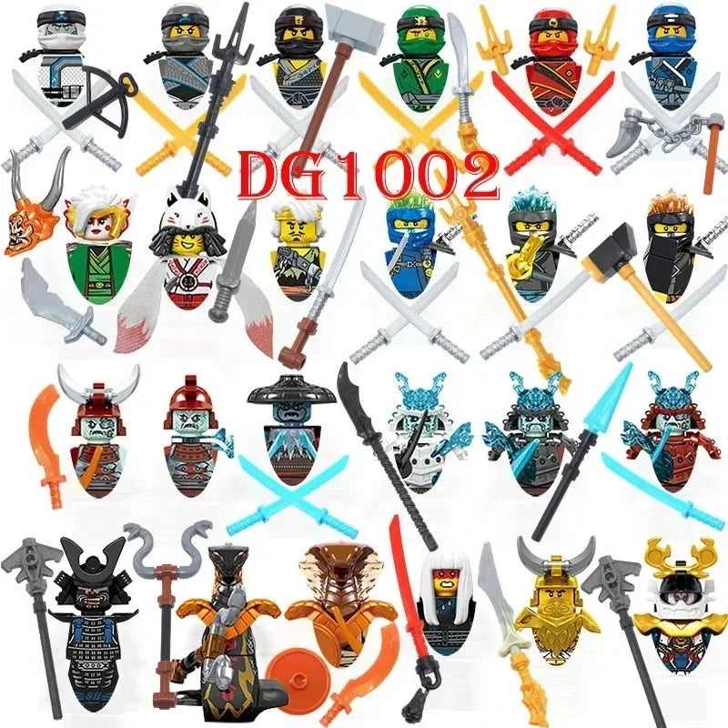 Hot Toys Anime Characters 24 Pieces Ninjago Mini Figure Building Block Toys Mini Doll Doll Figure Block Kids Toys Birthday Gifts