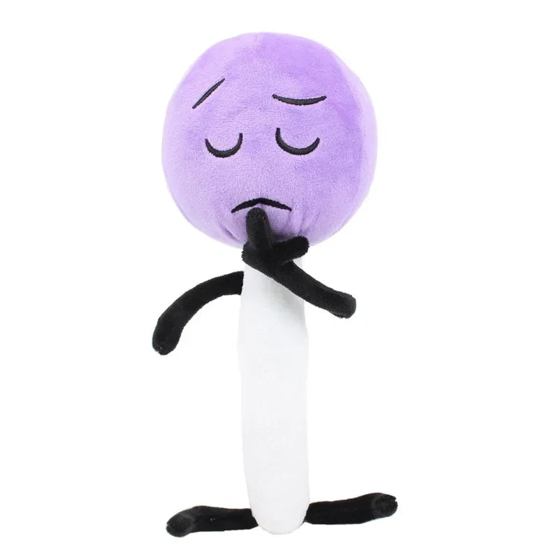 New Arrivial BFDI Plush Toy Battle for Dream Island Stuffed Doll Four X Two Firey Flower Waterdrop Lollipop Soft Kids Fans Gift