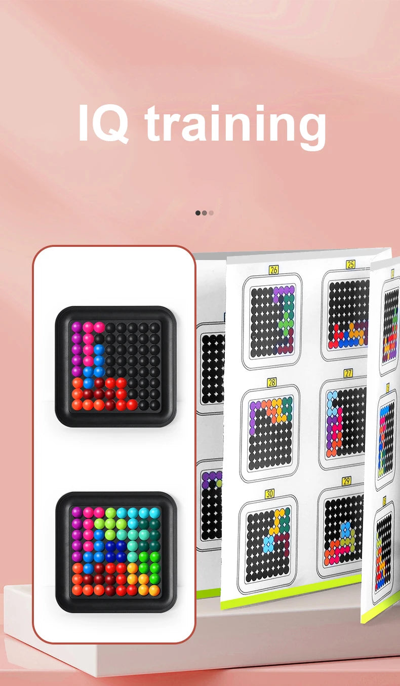 IQ Puzzler Game Wisdom Magic Beads Children Board Game Education Learning Toys Logical Thinking Training Educational Agency 6+