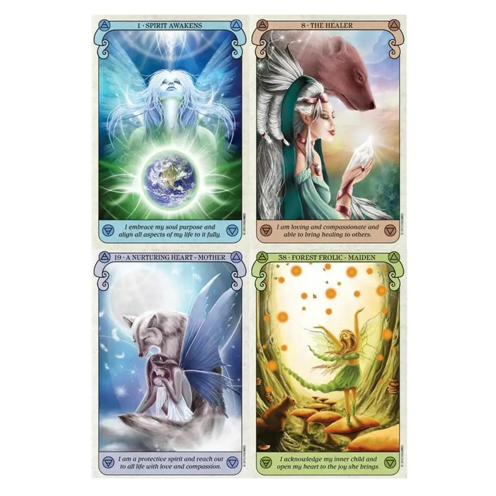 500styles Oracle Tarot Cards Guidance Divination Fate Oracle Party Deck Board Game PDF Instructions
