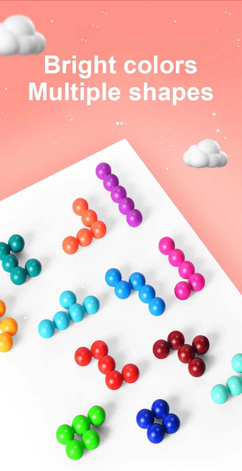 IQ Puzzler Game Wisdom Magic Beads Children Board Game Education Learning Toys Logical Thinking Training Educational Agency 6+