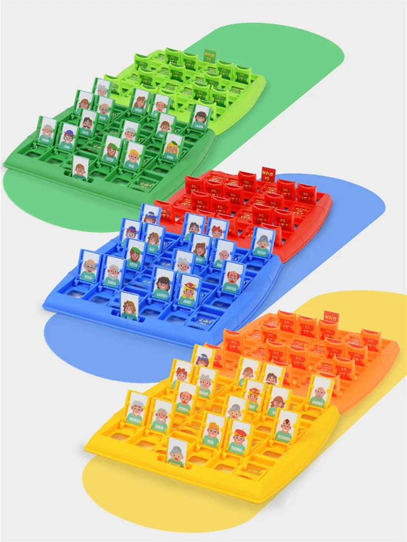 Guess Who I AM Board Game Funny Memory Training Family Friend Multiplayer Interactive Party Table Game Toy Gift for Kid Adult