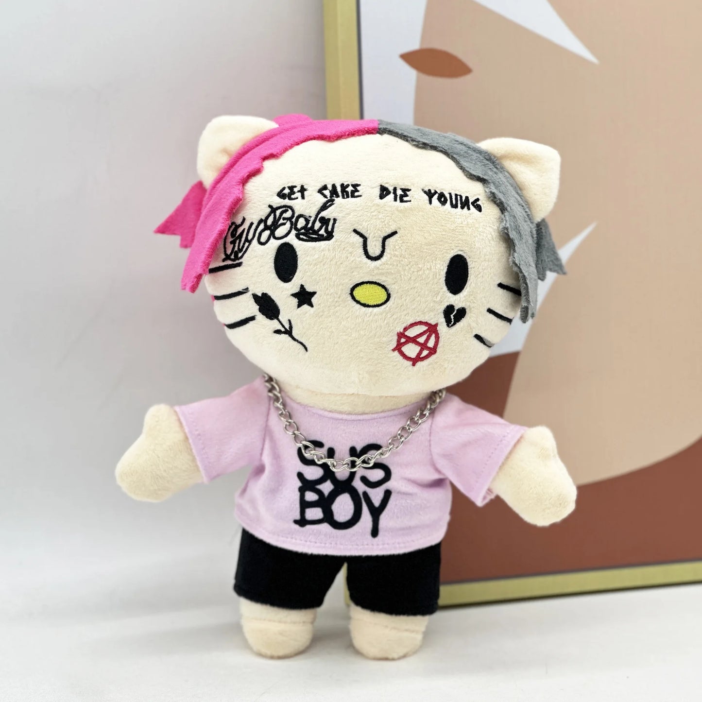 Miniso Hello Kitty Plush Travis Scott LIL PEEP Anime Plush Toy Customized Plush Toy Stuffed Soft Plush Children Gifts