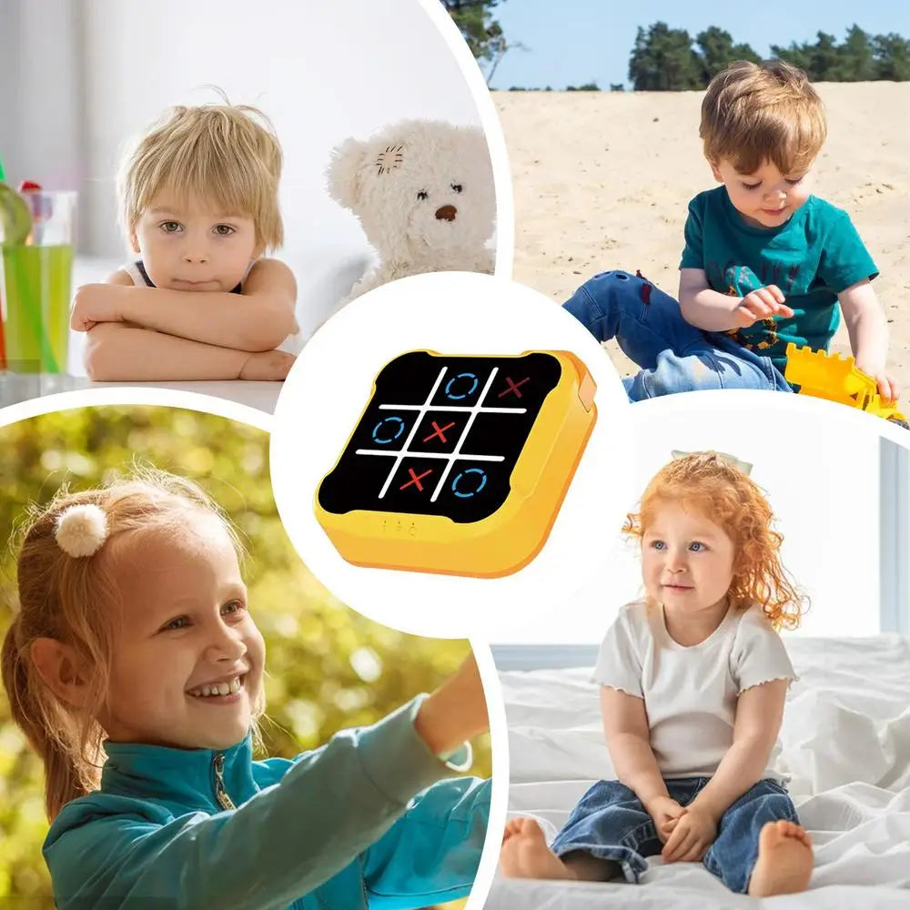 Electronic Tic-Tac-Toe Game Children's Electronic Toys Chess Set Board Games Chess Board Game For Family For Indoor Party