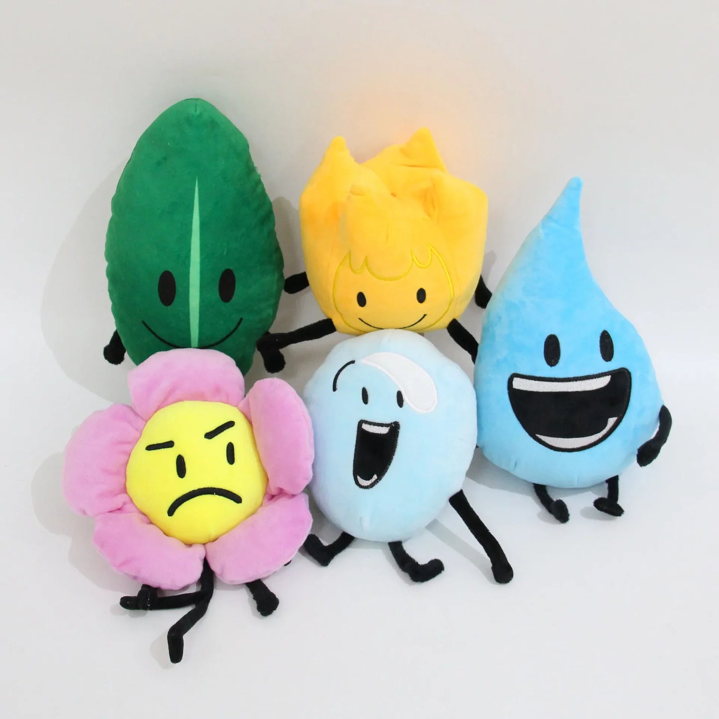New Arrivial BFDI Plush Toy Battle for Dream Island Stuffed Doll Four X Two Firey Flower Waterdrop Lollipop Soft Kids Fans Gift