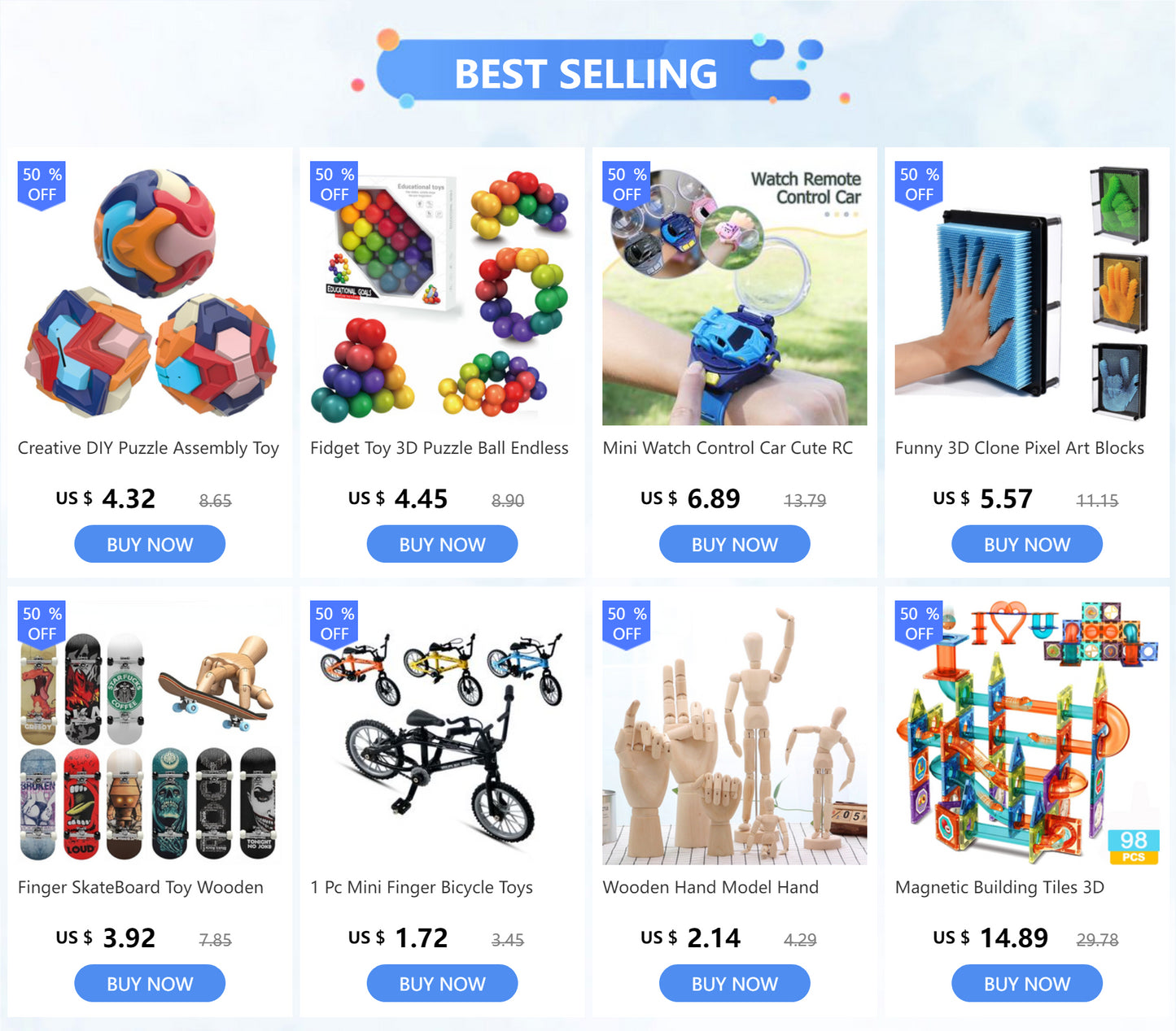 Funny 3D Clone Pixel Art Blocks Toy Colorful Pin Art Toy Clone Face Palm Model Pinart Kids Family Funny Game Creative Gifts