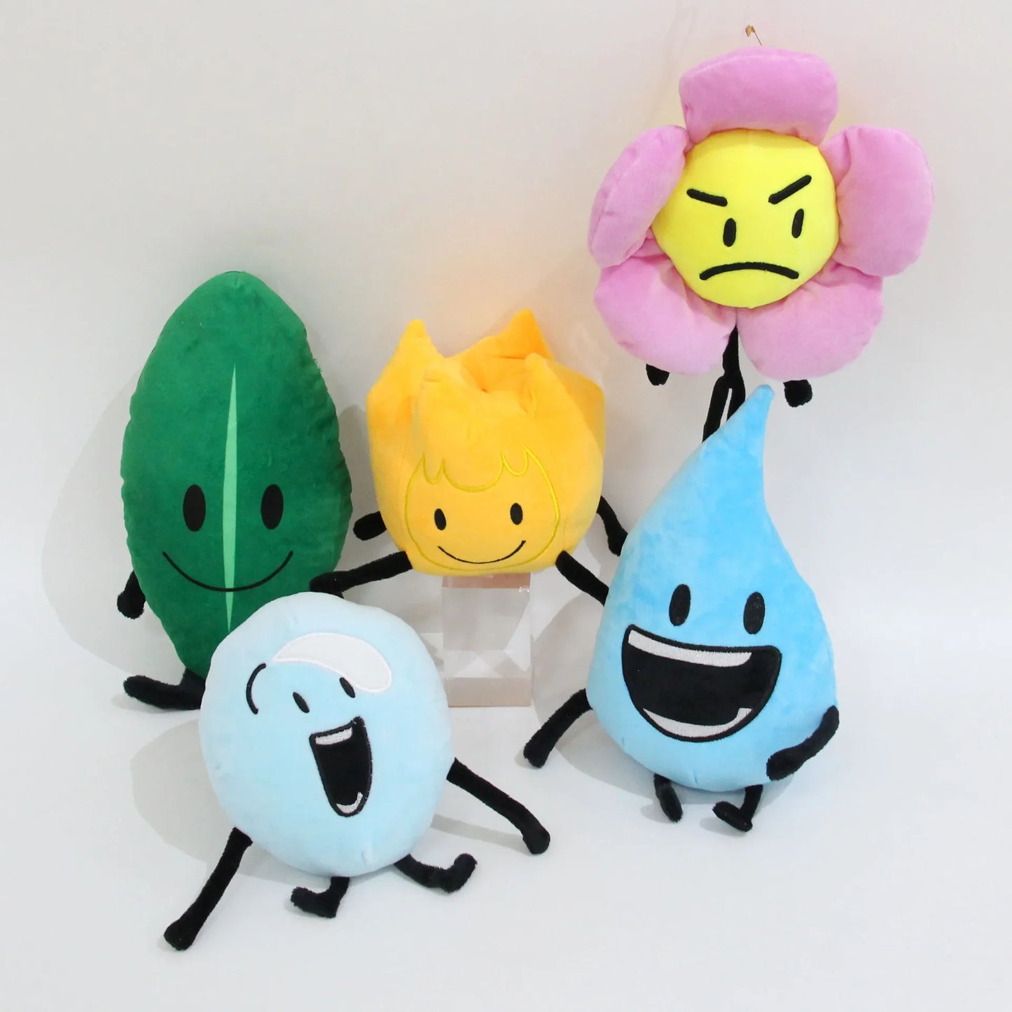 New Arrivial BFDI Plush Toy Battle for Dream Island Stuffed Doll Four X Two Firey Flower Waterdrop Lollipop Soft Kids Fans Gift