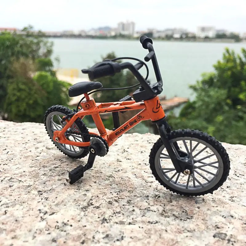 77HD Mini Finger Alloy Miniature MTB Bike Model DIY for Creative Simulation Mountain Cycling Kids Educational Gifts