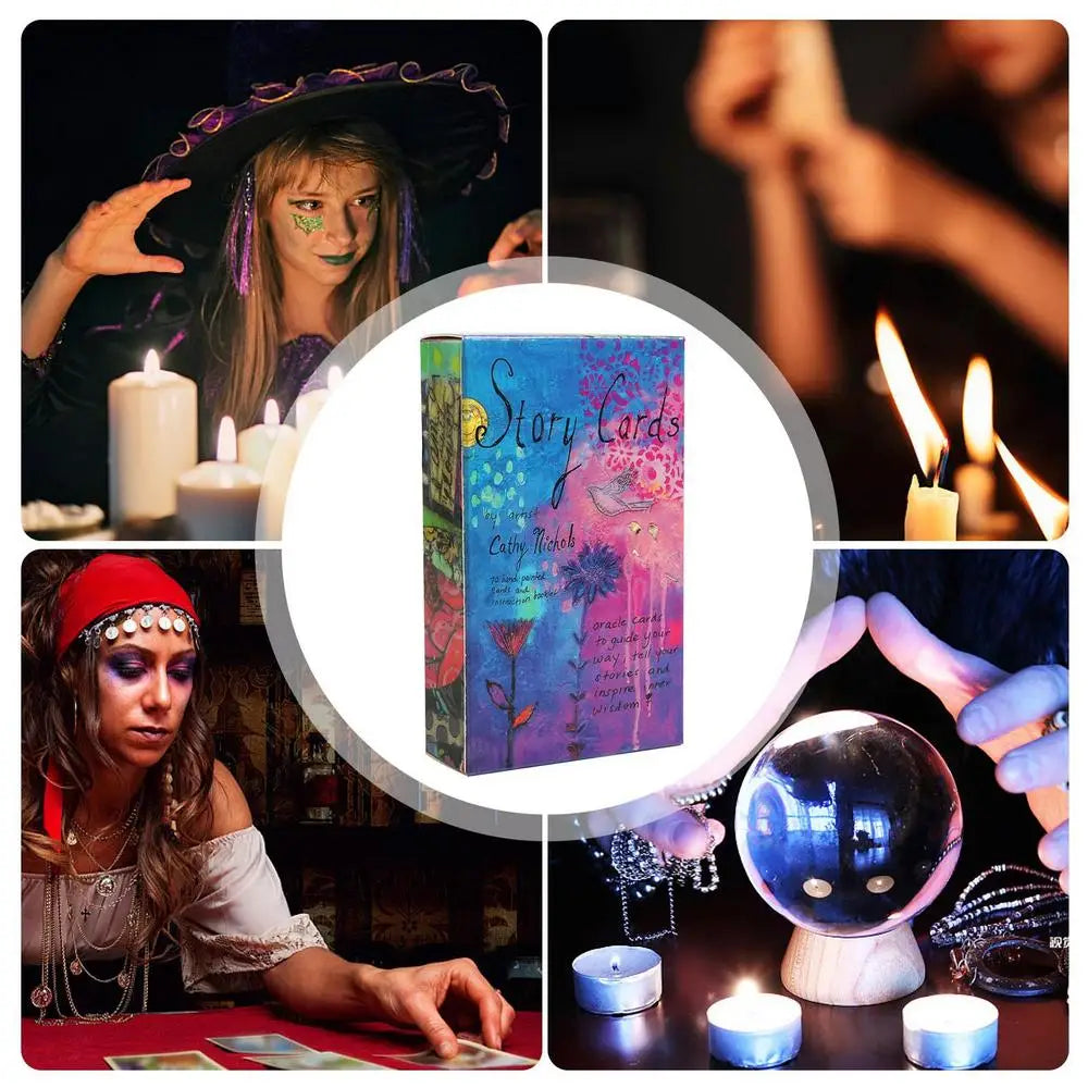 70pcs Story Cards For Fate Divination English Tarot Cards Oracle Cards Fortune Telling Board Game Party Entertainment Card Game