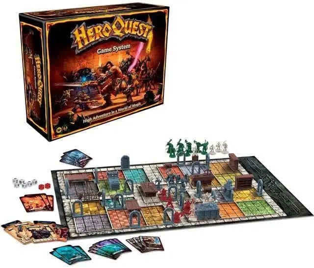 Gaming Avalon Hill HeroQuest Game System Tabletop Board Game,Immersive Fantasy Dungeon Crawler Adventure Game for Ages 14
