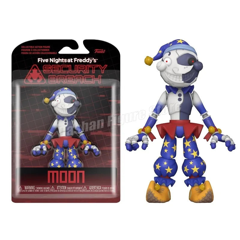 Game Boss Model Sundrop Moondrop FNAF Action Figure Special Edition Joints Movable Collection Sun Moon Joker Figurine Toys Gifts