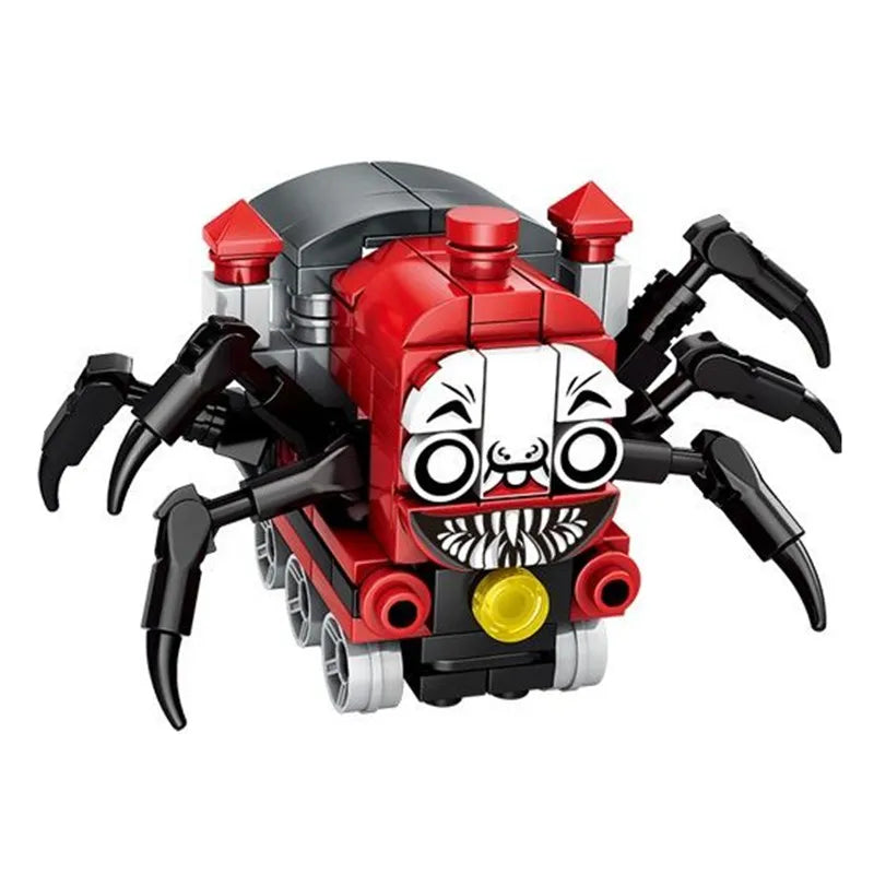 Horrors Game Choo-Choo Charles Building Blocks Demonic Spider Train Animal Monster Figures Bricks MOC Toys For Children Gifts