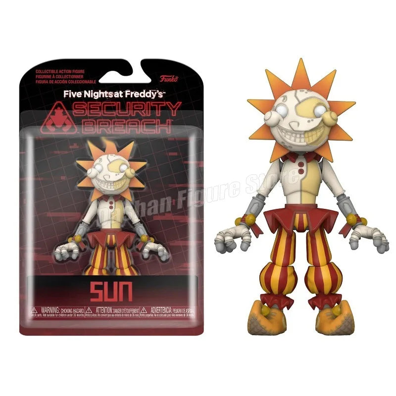 Game Boss Model Sundrop Moondrop FNAF Action Figure Special Edition Joints Movable Collection Sun Moon Joker Figurine Toys Gifts