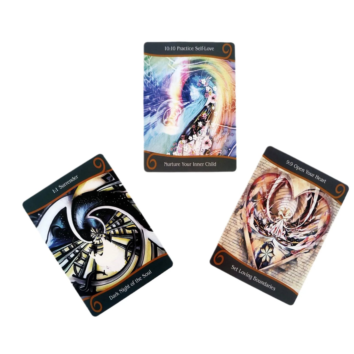 Twin Flame Ascension Oracle Deck 55pcs Fortune Telling Card Game Fate Divination Tarot Cards Family Party Table Board Game