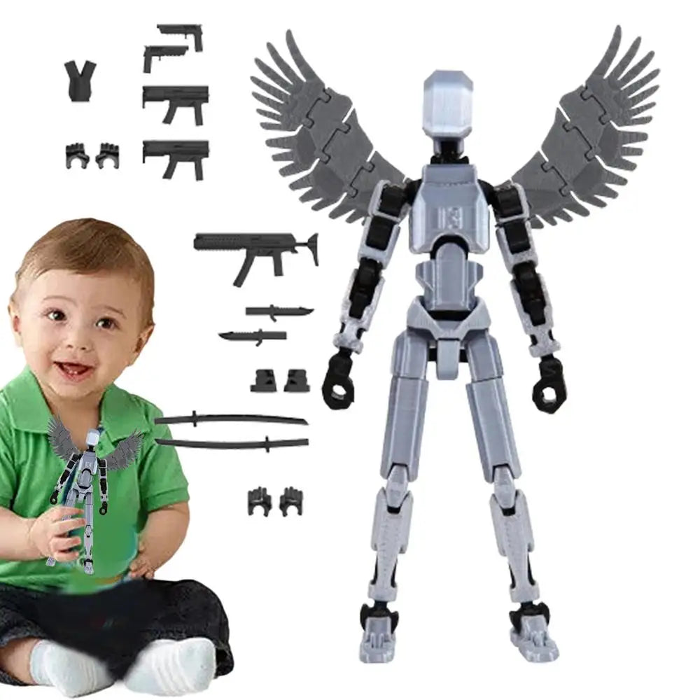 Multi-Jointed Movable Shapeshift Robot 3D Printed Mannequin Mini13 Character Figures Toys Kids Adults Parent-children Game Gifts