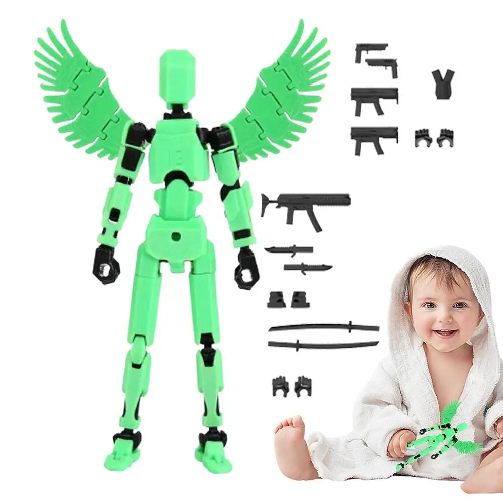 Multi-Jointed Movable Shapeshift Robot 3D Printed Mannequin Mini13 Character Figures Toys Kids Adults Parent-children Game Gifts
