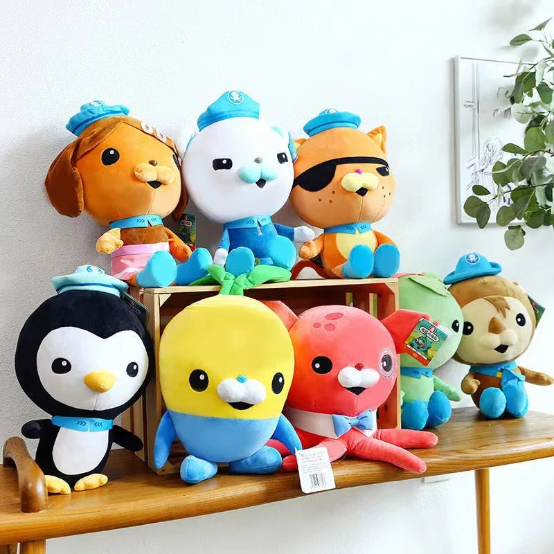 30cm Octonauts Plush Toys Soft Stuffed Animal Doll Barnacles Kwazii Tweak Peso Dashi Cartoon Peluche Pillow Kids Christmas Gifts