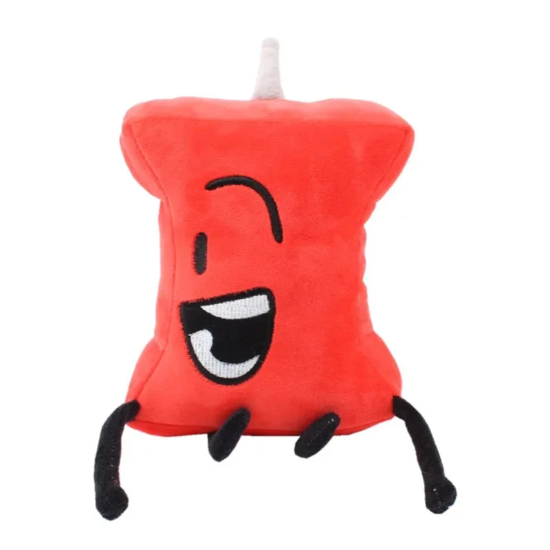 New Arrivial BFDI Plush Toy Battle for Dream Island Stuffed Doll Four X Two Firey Flower Waterdrop Lollipop Soft Kids Fans Gift