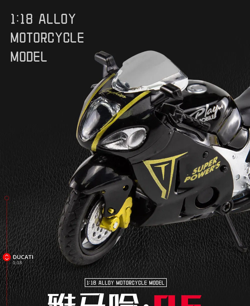 1:18 Yamaha R6 Motorcycle High Simulation Diecast Metal Alloy Model car Collection Kids Toy Gifts M21
